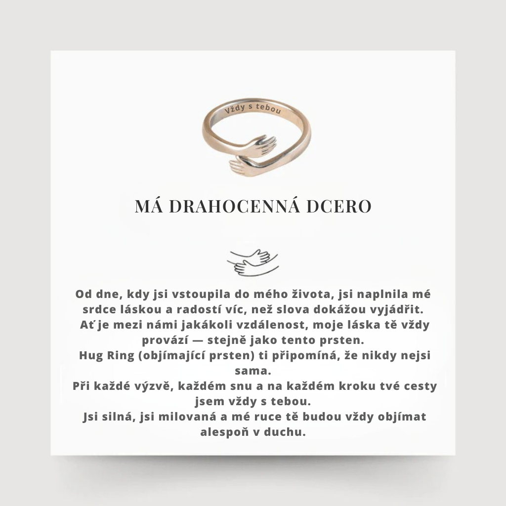 Ma précieuse fille - Bague câline